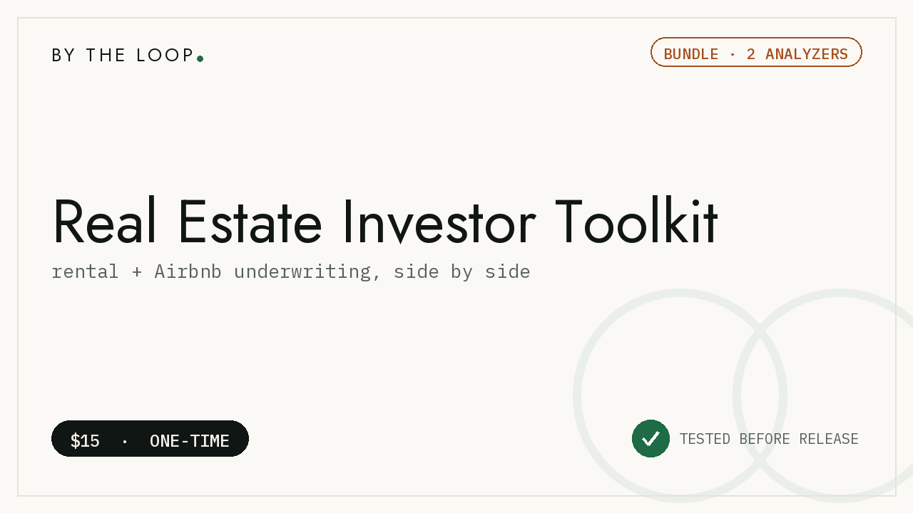 Real Estate Investor Toolkit cover