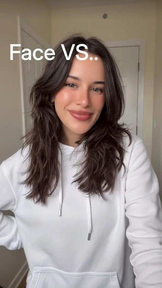A still from the face versus body test, the character in a white hoodie